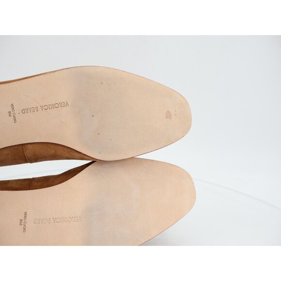 Veronica Beard Arlie Loafer Womens Size 9 M Brown Suede Pointed Toe Slip On Shoe - Picture 11 of 13